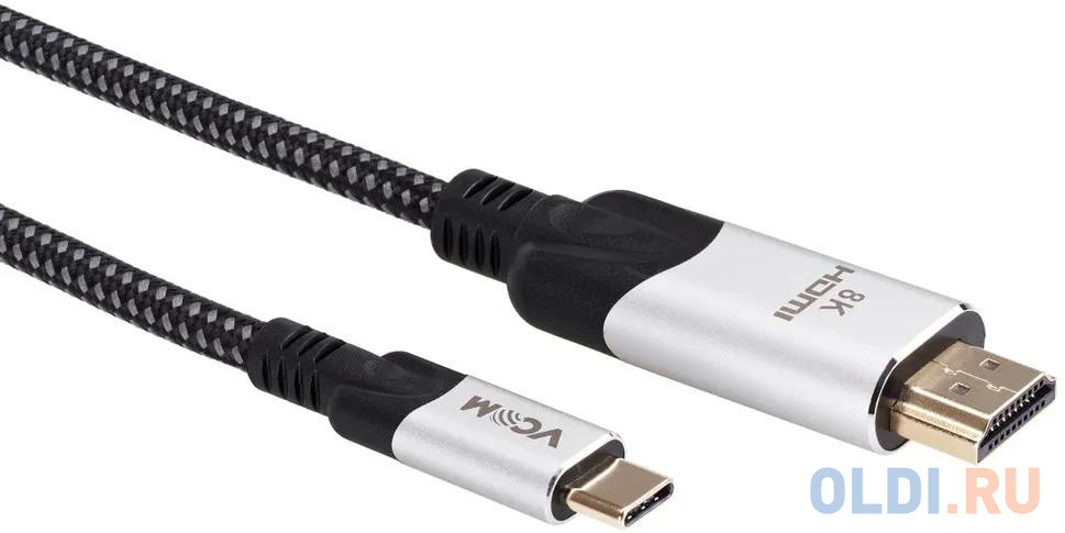 Кабель-адаптер USB 3.1 Type-Cm --&gt; HDMI A(m) 8K@30Hz, 1.8m ,Alumi Shell,VCOM &lt;CU423MCV-1.8M&gt;