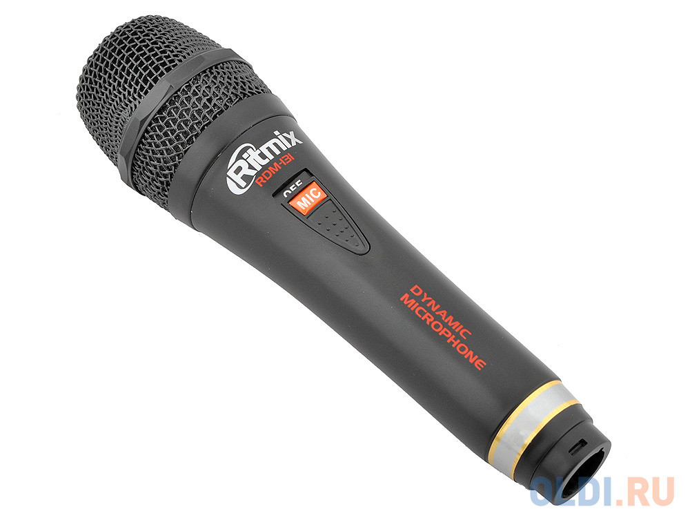 Микрофон Ritmix RDM-131 черный 3м