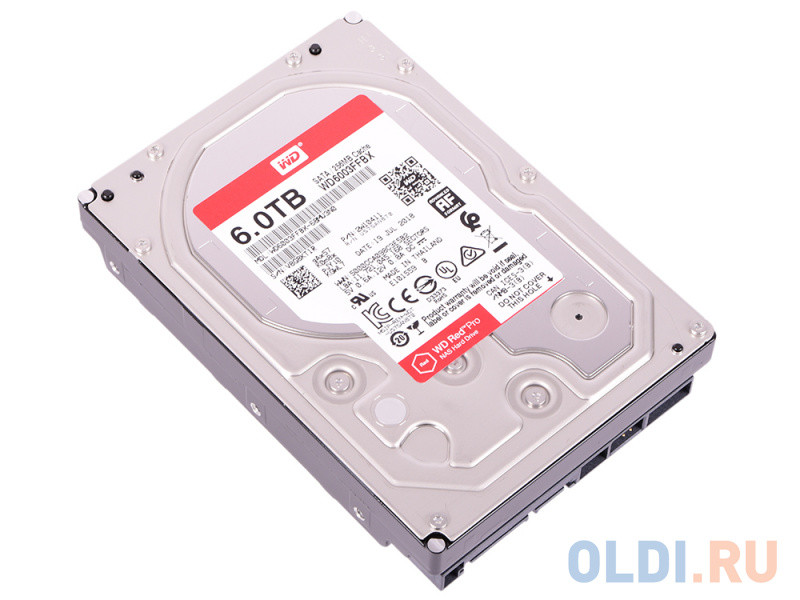 Жесткий диск 6Tb Western Digital WD6003FFBX 6TB Red Pro SATA III/3.5&quot;/7200 rpm/256MB