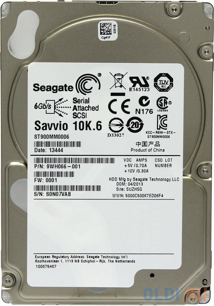 Жесткий диск 2.5&quot; 900Gb 10000rpm 64Mb Seagate Savvio ST900MM0006