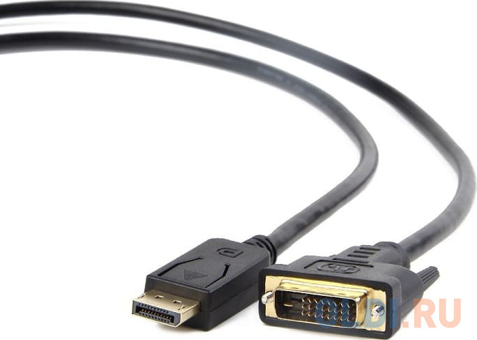 Кабель DVI DisplayPort 1.8м Gembird CC-DPM-DVIM-6, 20M/25M круглый черный