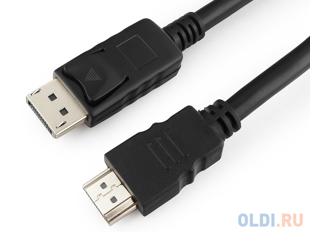 Кабель DisplayPort 10м Cablexpert CC-DP-HDMI-10M круглый черный