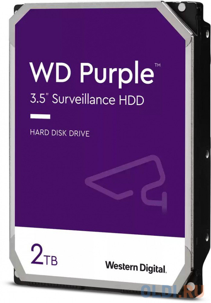 Жесткий диск WD SATA-III 2TB WD23PURZ Surveillance Purple (5400rpm) 256Mb 3.5&quot;