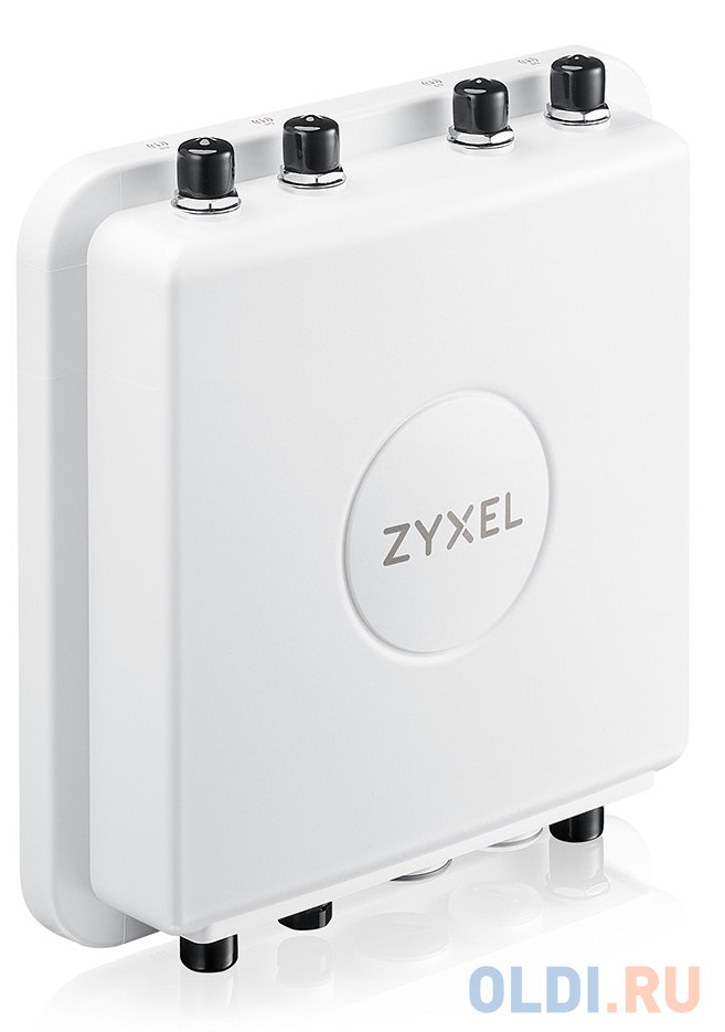 Уличная точка доступа Zyxel NebulaFlex Pro WAX655E, WiFi 6, 802.11a/b/g/n/ac/ax (2,4 и 5 ГГц), внешние N-type антенны 2x2/4x4 (отдельно), до 575+4800