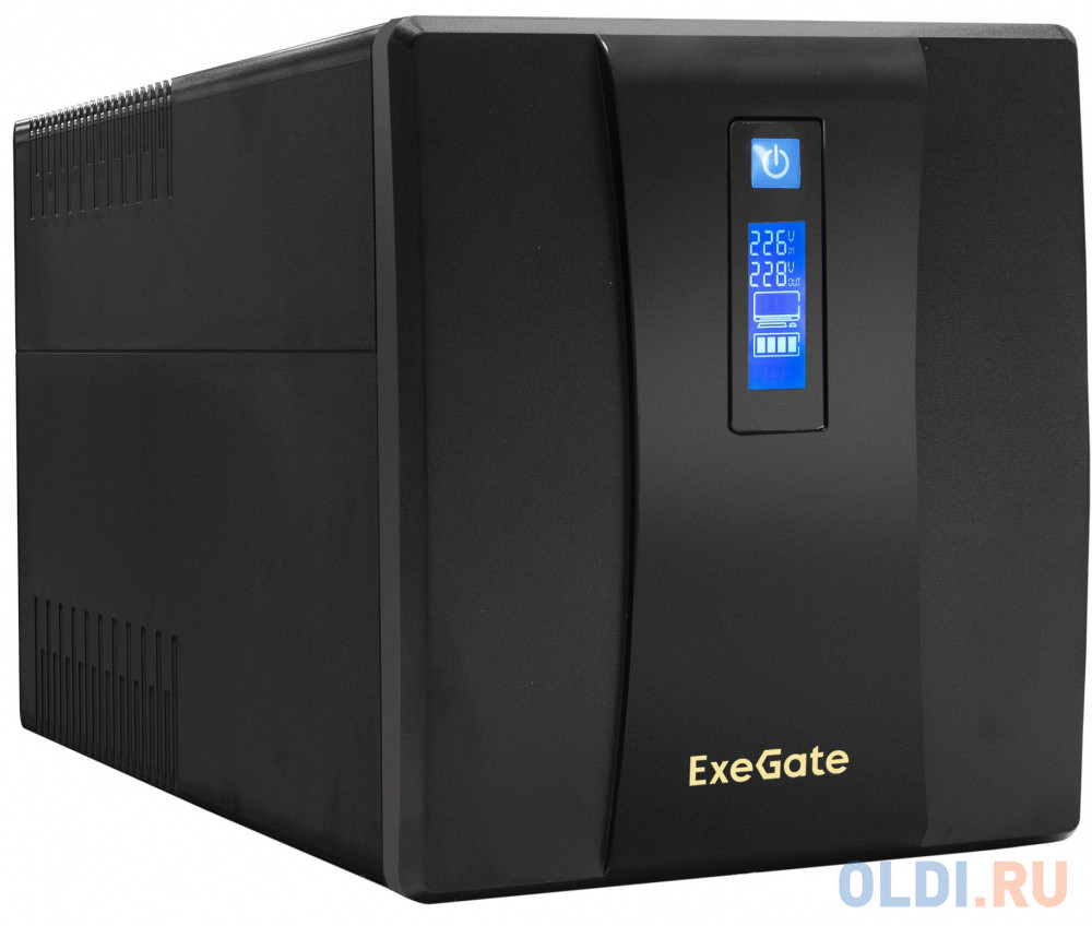 Exegate EP285503RUS ИБП ExeGate SpecialPro Smart LLB-1500.LCD.AVR.EURO.RJ &lt;1500VA/950W, LCD, AVR, 4 евророзетки, RJ45/11, Black&gt;
