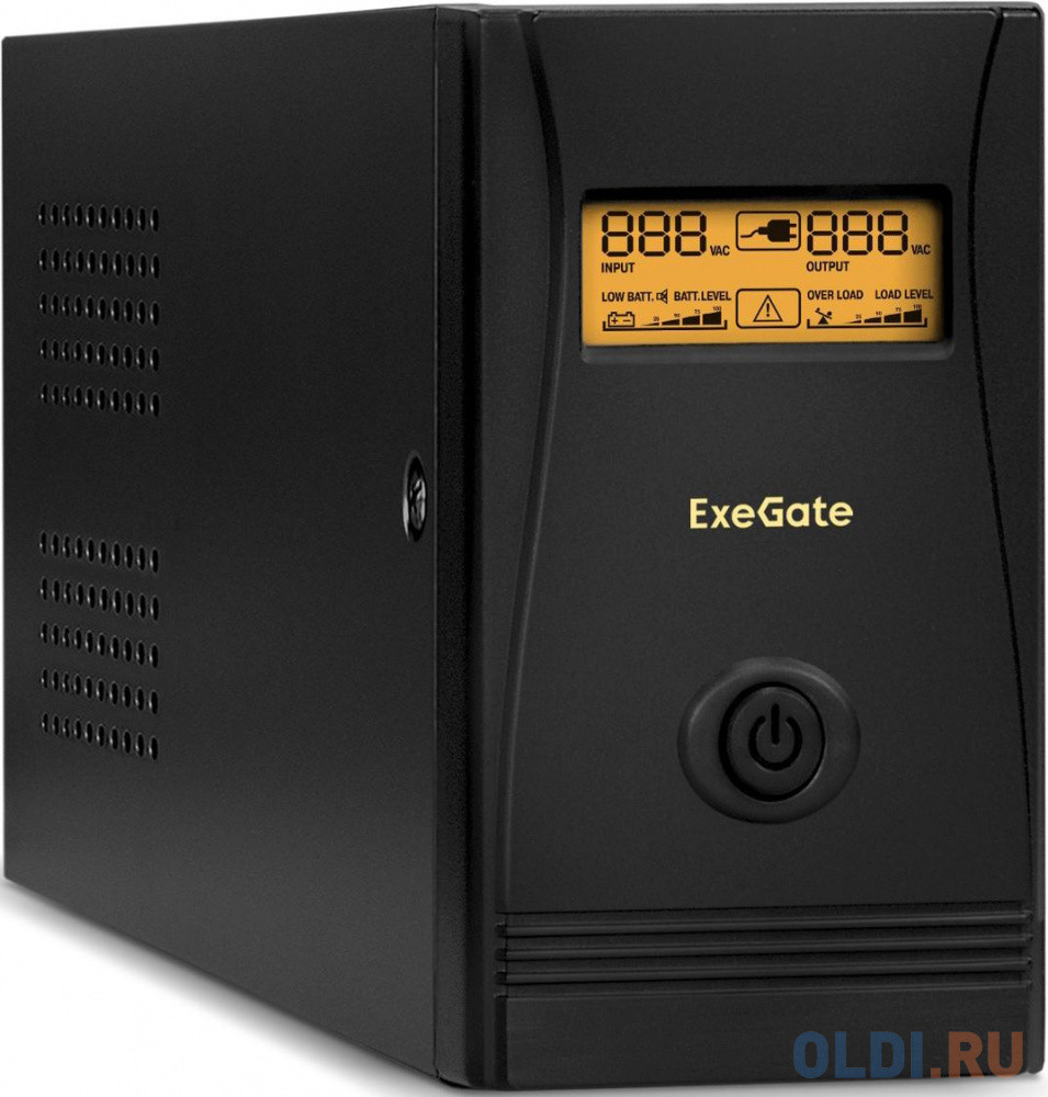 Exegate EP285580RUS ИБП ExeGate SpecialPro Smart LLB-600.LCD.AVR.EURO.RJ.USB &lt;600VA/360W, LCD, AVR, 2 евророзетки, RJ45/11, USB, Black&gt;