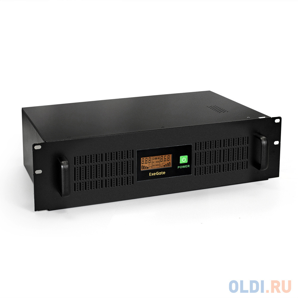 ИБП ExeGate ServerRM UNL-1500.LCD.AVR.4C13.RJ.USB.3U &lt;1500VA/900W, LCD, AVR, 4*C13, RJ45/11, USB, 3U, металлический корпус, Black&gt;