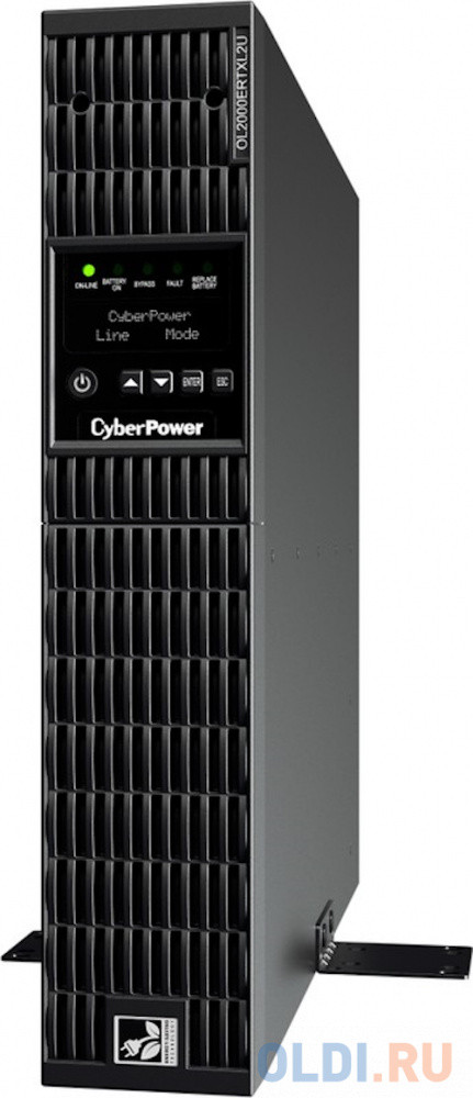 CyberPower ИБП Online OL2000ERTXL2U 2000VA/1800W USB/RS-232/Dry/EPO/SNMPslot/RJ11/45/ВБМ (8 IEC С13,
