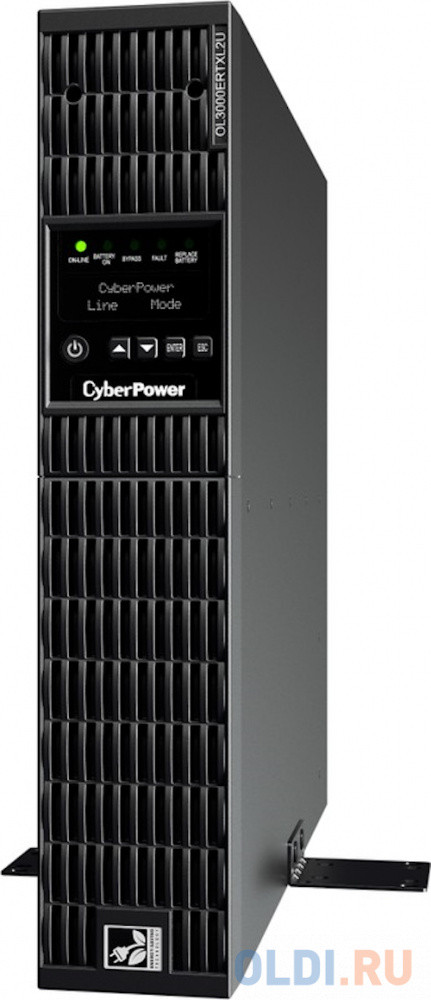 CyberPower ИБП Online OL3000ERTXL2U 3000VA/2700W USB/RS-232/Dry/EPO/SNMPslot/RJ11/45/ВБМ (8 IEC С13,