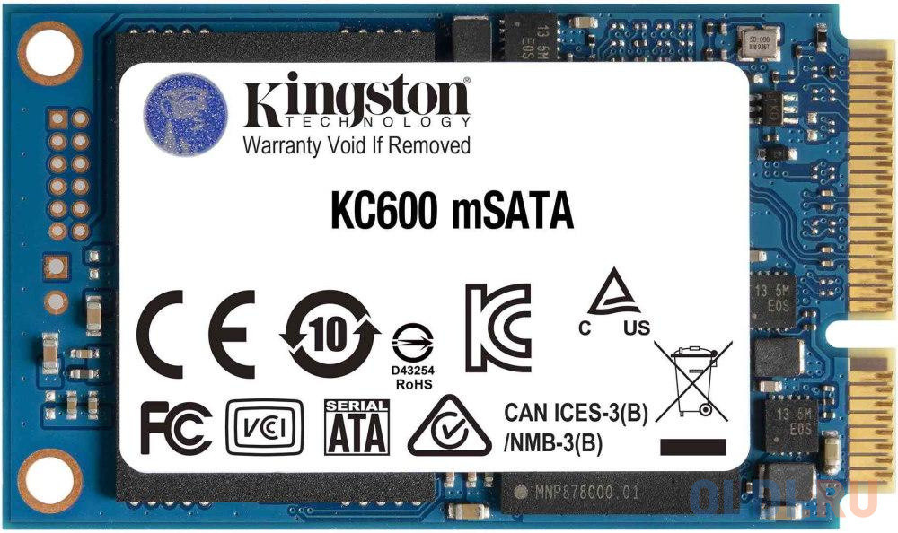 SSD накопитель Kingston KC600 512 Gb mSATA