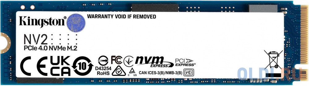 SSD жесткий диск M.2 250GB NV1 SNV2S/250G KINGSTON