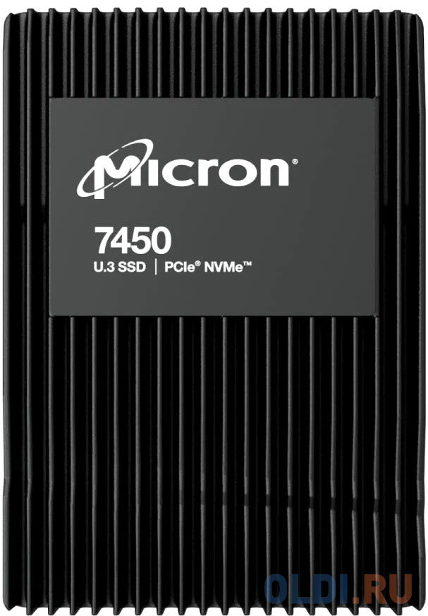 Micron SSD 7450 PRO, 1920GB, U.3(2.5&quot; 15mm), NVMe, PCIe 4.0 x4, 3D TLC, R/W 6800/2700MB/s, IOPs 800 000/120 000, TBW 3650, DWPD 1 (12 мес.)