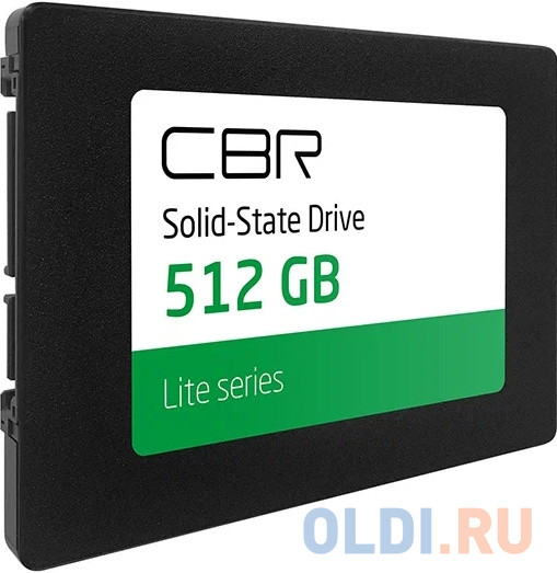 CBR SSD-512GB-2.5-LT22, Внутренний SSD-накопитель, серия &quot;Lite&quot;, 512 GB, 2.5&quot;, SATA III 6 Gbit/s, SM2259XT, 3D TLC NAND, R/W speed up t
