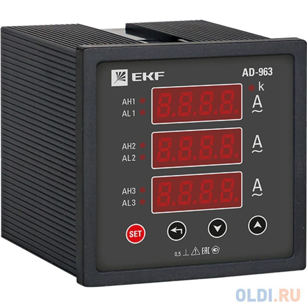 EKF Амперметрцифровой на панель трехфазный PROxima SQad-963 ad-963