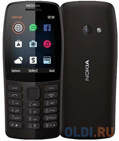 Мобильный телефон NOKIA 210 DS Black TA-1139, 2.4&quot;