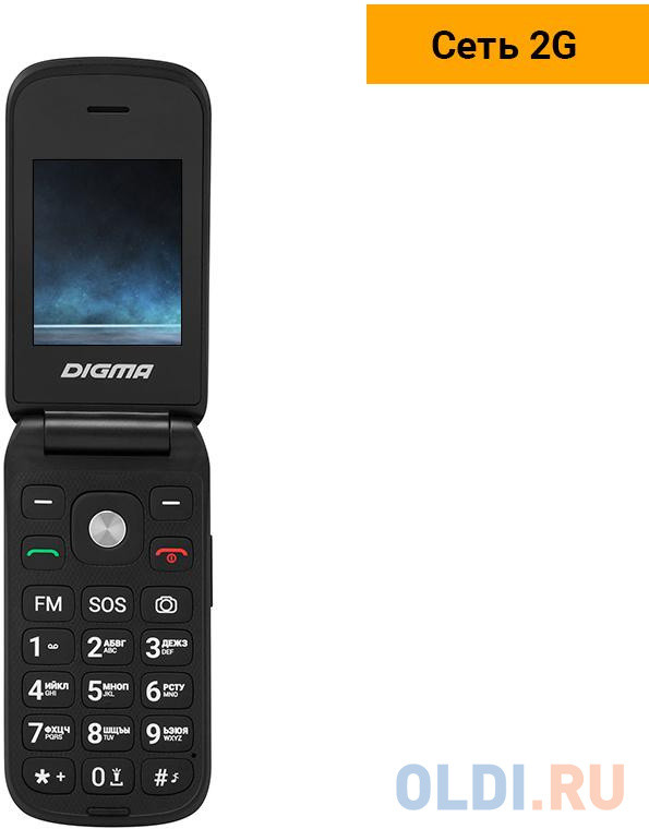 Телефон Digma VOX FS240 черный