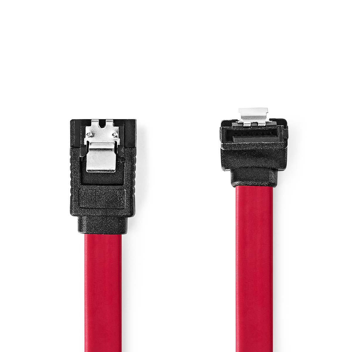 SATA Kabel | 3 Gbps | SATA 7-Pins Female | SATA 7-Pins Female | Polyvinylchloride (PVC) | 0.50 m | Plat | PVC | Rood | Envelop