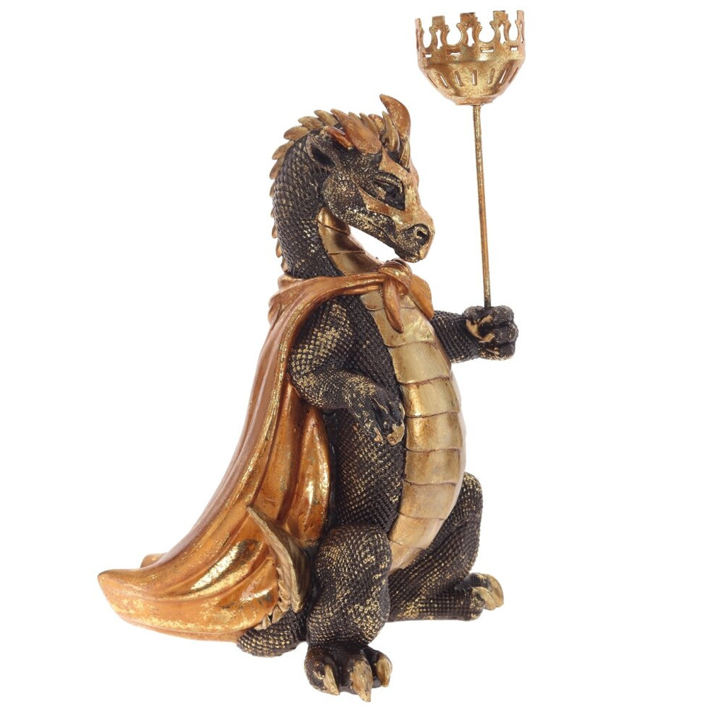 Подсвечник в виде дракона Dragon candlestick Gold