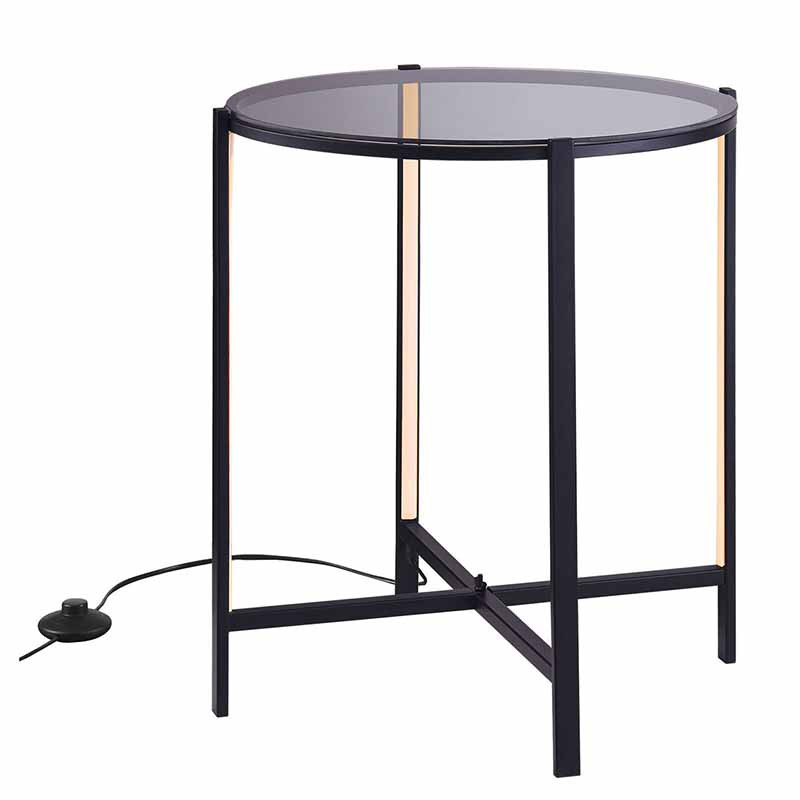 Приставной стол Galia Side Table Black LED