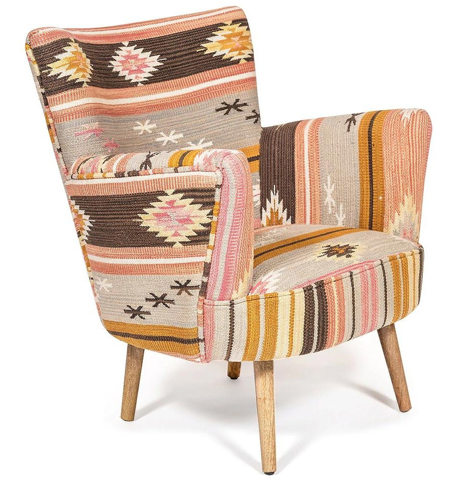 Кресло KELIM Pattern Brown Chair II