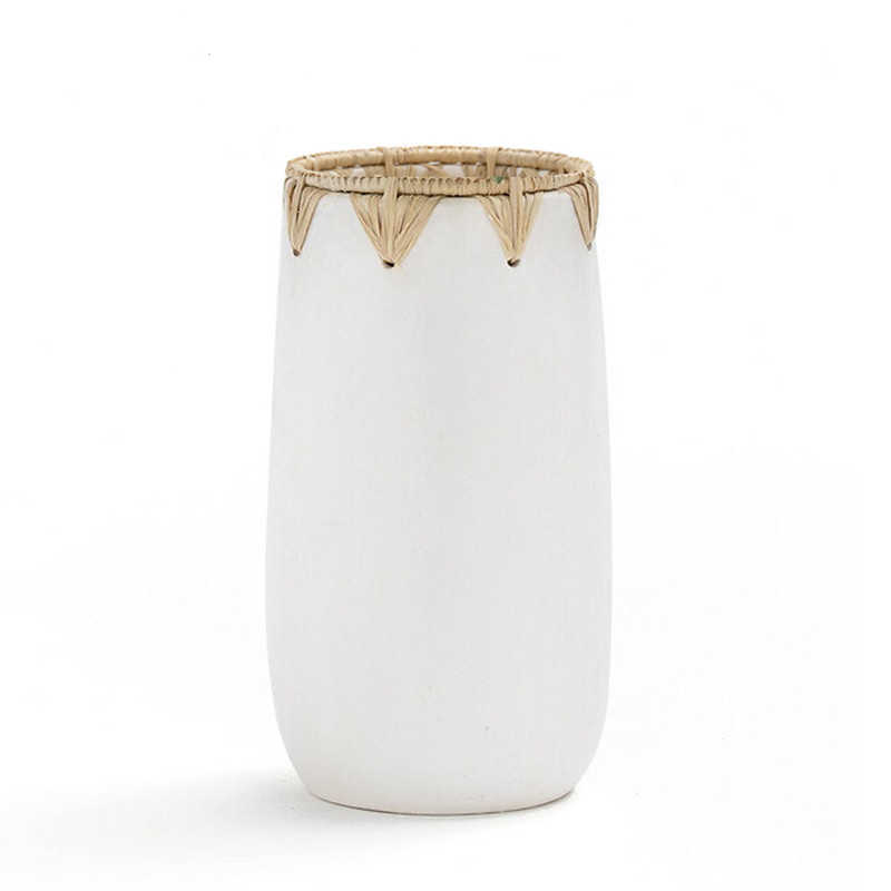 Ваза Ceramic Vase white D13
