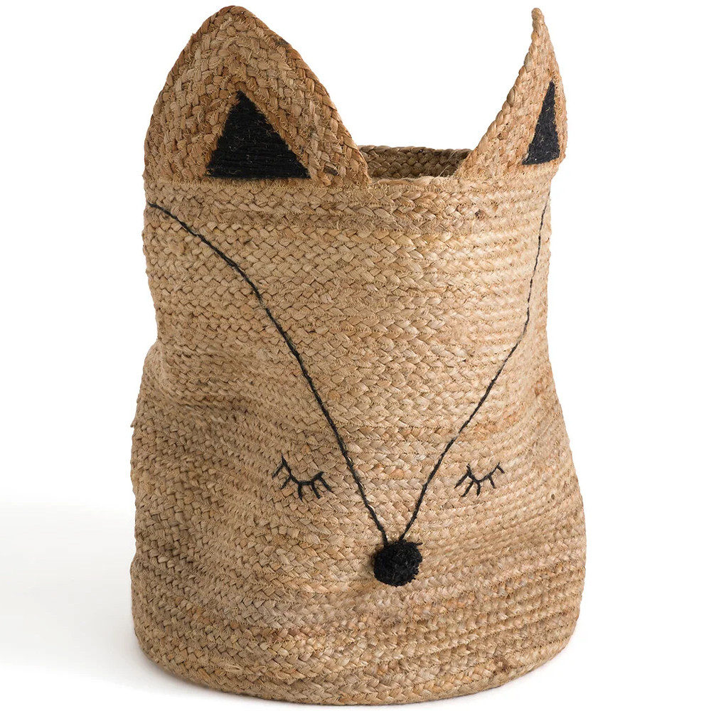 Плетеная корзина для детской в виде лисы Foxy Wicker Basket