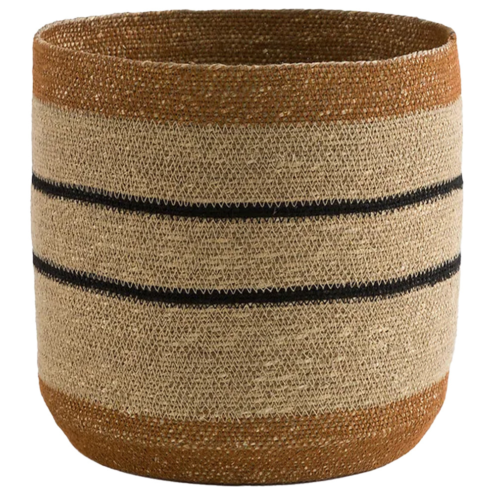 Плетеная корзина в полоску Okiro Wicker Basket