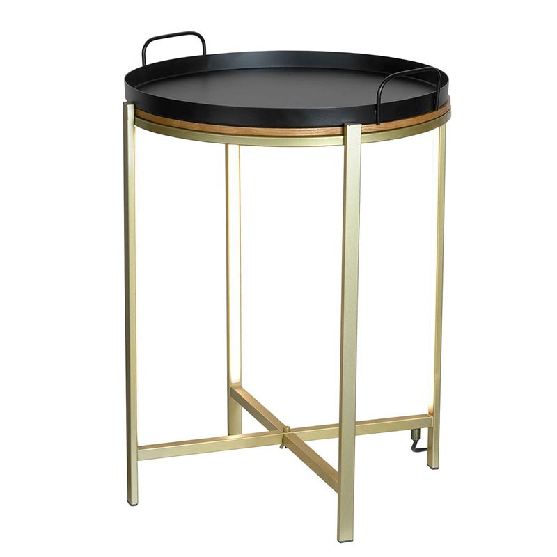 Приставной стол Nagib Side Table Bronze LED