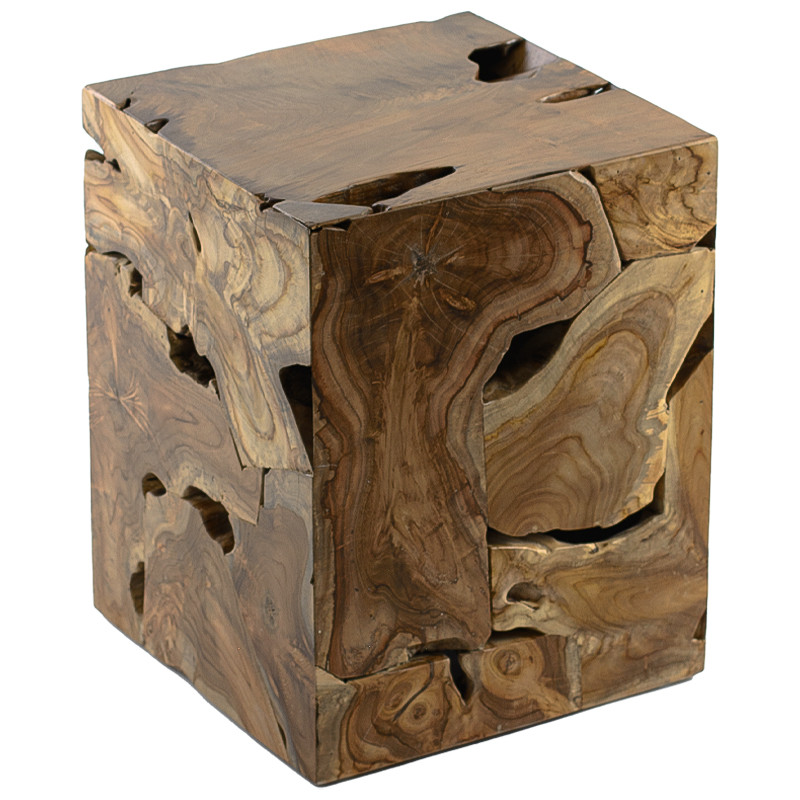 Приставной стол Wooden Cube Side Table