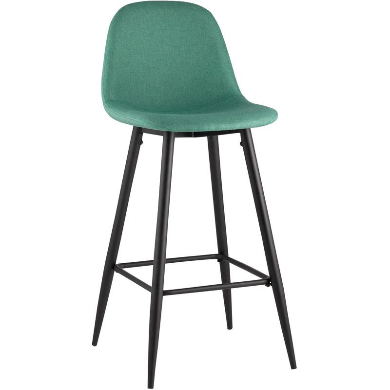Барный Стул Archie Chair Зеленая Рогожка