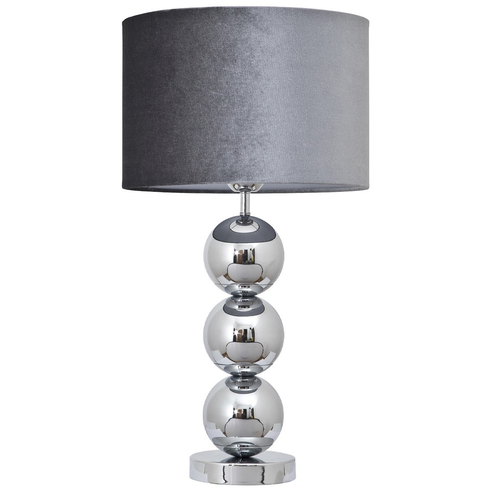 Настольная лампа с основанием в виде металлических сфер Balance Table Lamp Chrome