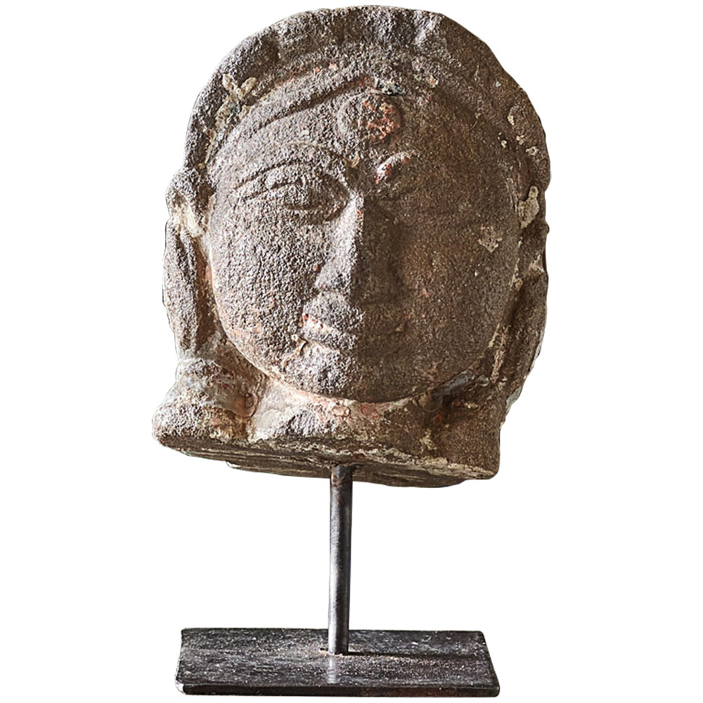 Статуэтка из камня Antique architectural fragment of an Indian Haveli