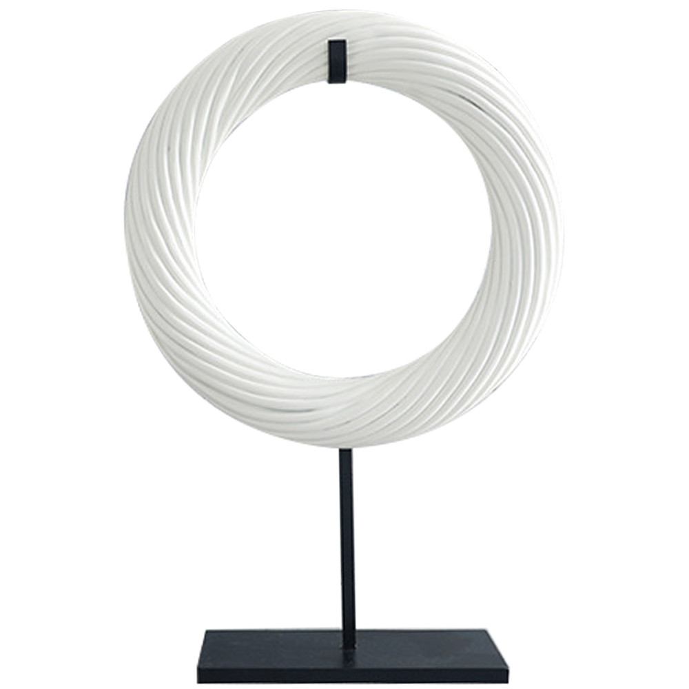 Декоративная статуэтка Кольцо на подставке White Ring Statuette