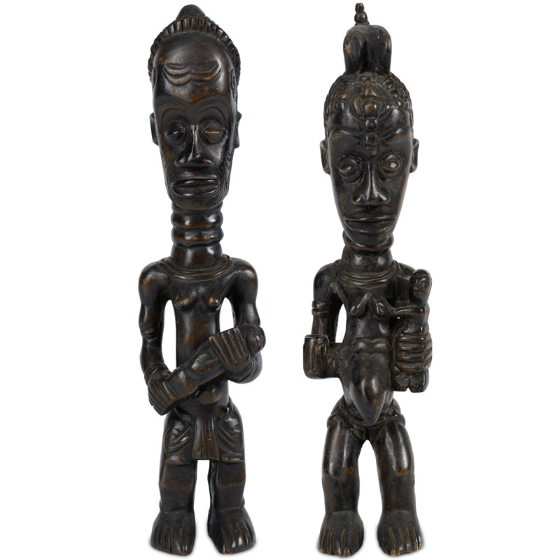 Статуэтки народности Bakongo Power Figure Набор из 2-х штук Африка