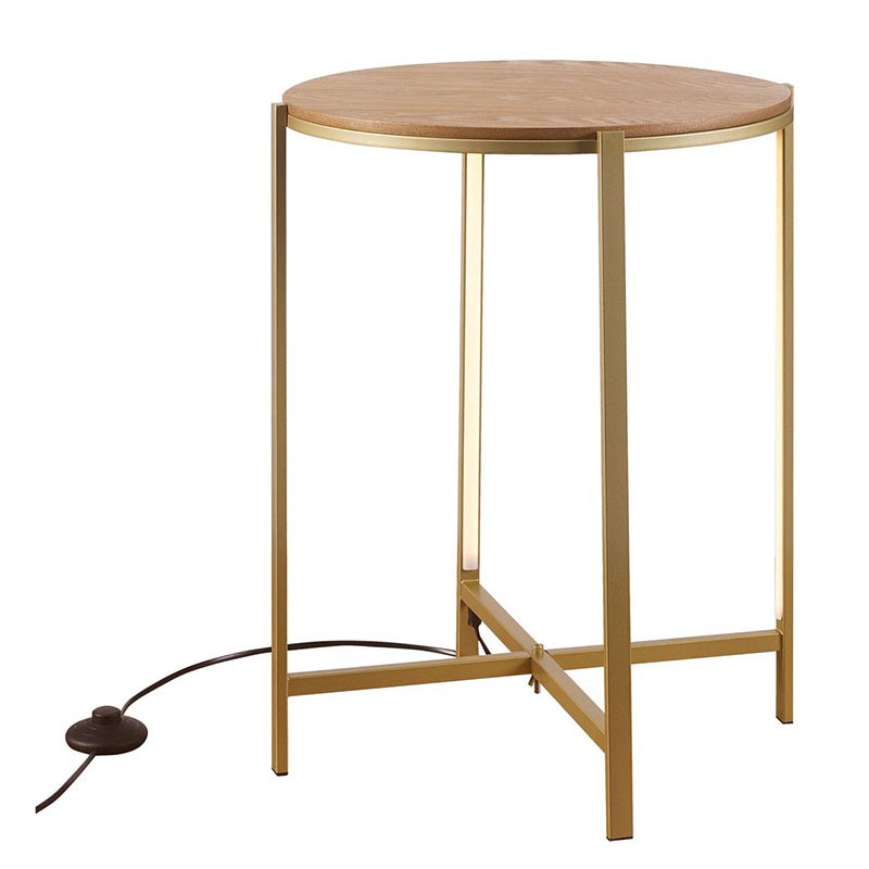 Приставной стол Kelin Side Table Bronze LED