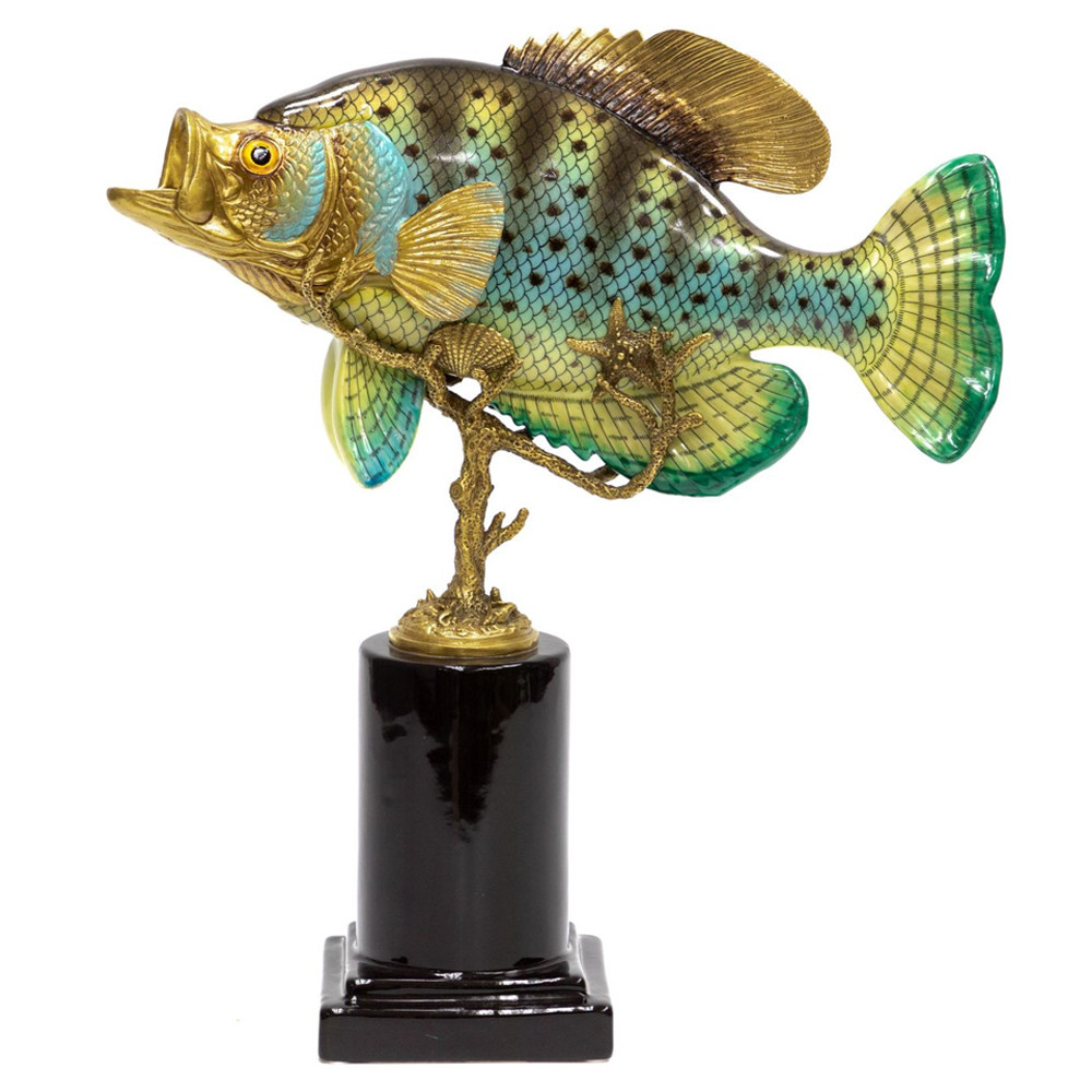 Статуэтка из фарфора в форме рыбы SEA Porcelain and Bronze
