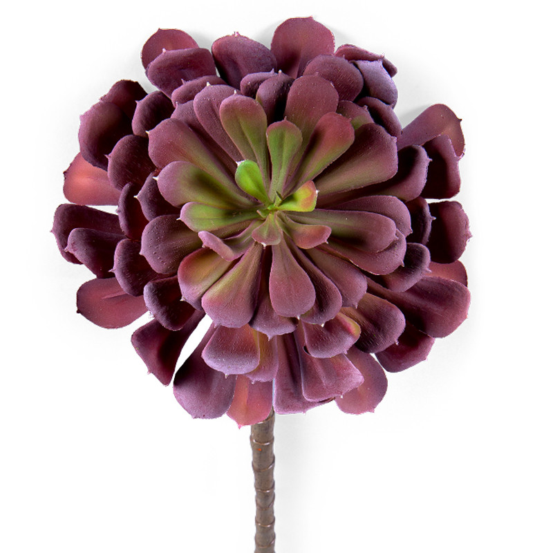 Декоративный искусственный цветок Echeveria burgundy