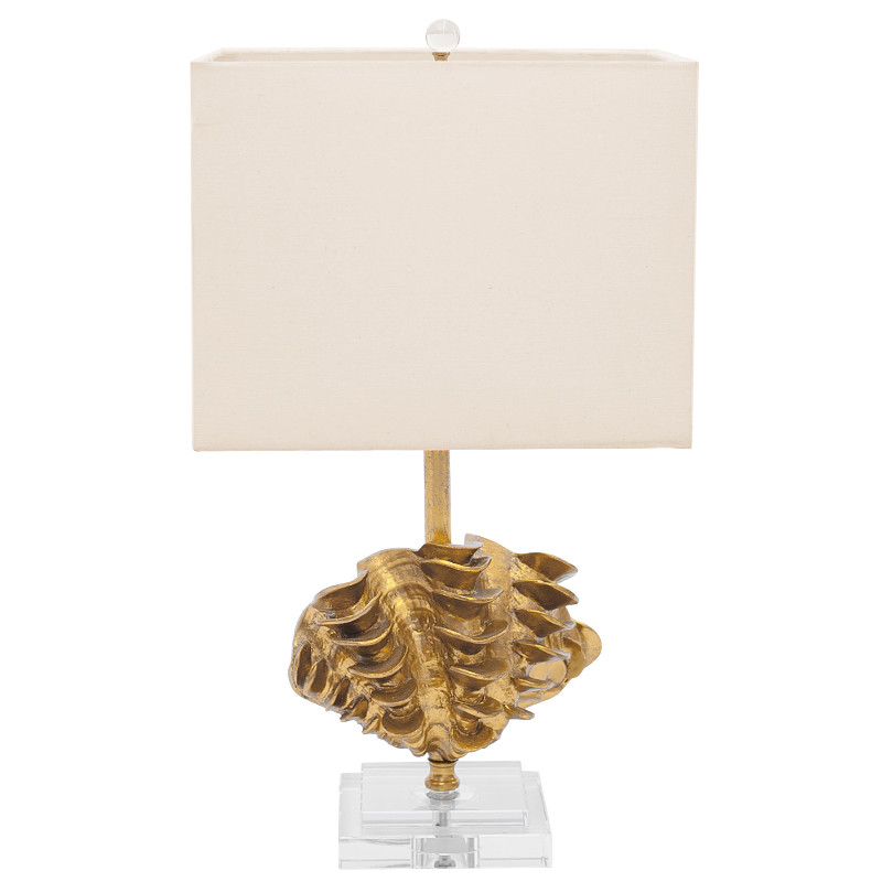 Настольная лампа Golden Shell Table Lamp с абажуром