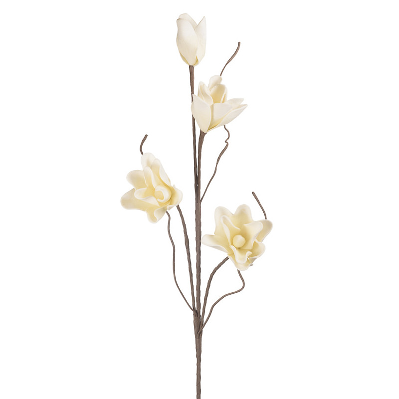 Декоративный искусственный цветок Лотос шампань