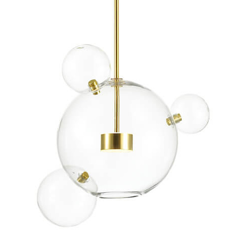 Подвесной светильник Transparent Bubble Pendant Gold 3
