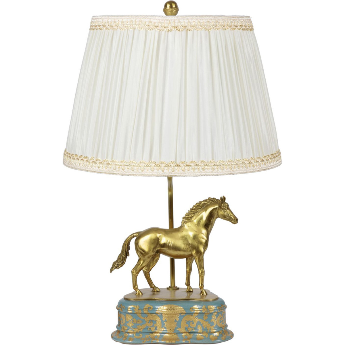 Настольная лампа из фарфора Лошадь Frodi