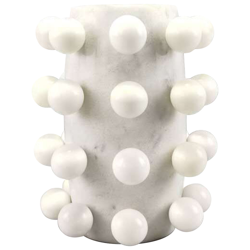 Ваза Molecule Vase White Marble Spheres
