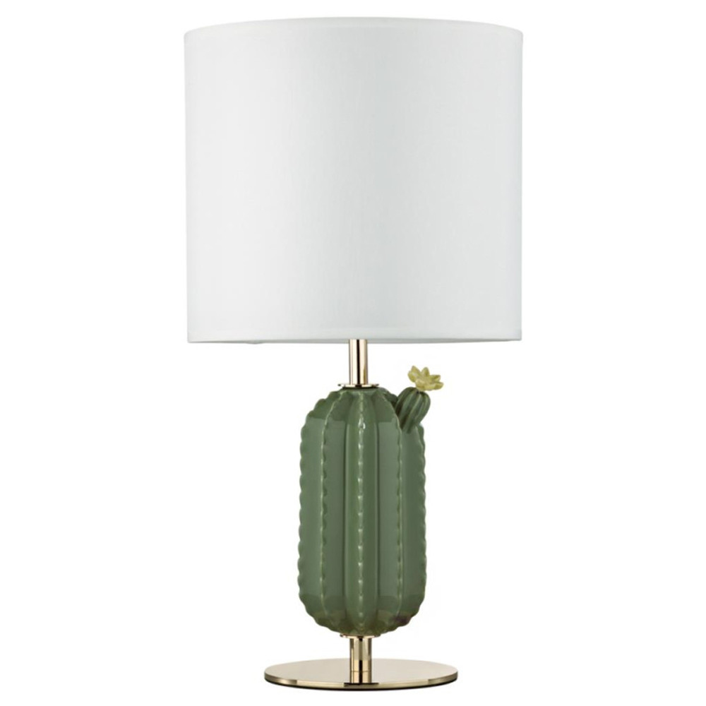 Настольная лампа с декором в виде кактуса из керамики Opuntia