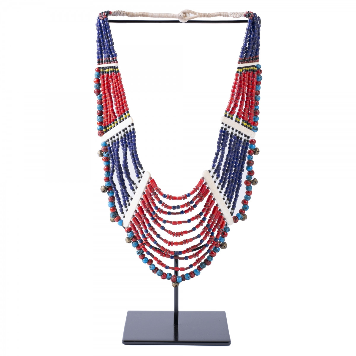 Этническое ожерелье на подставке Line Beads