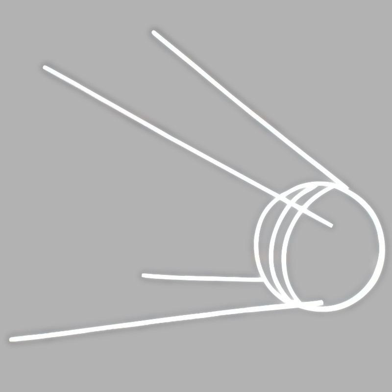 Неоновая настенная лампа Sputnik 1 Spacecraft Neon Wall Lamp