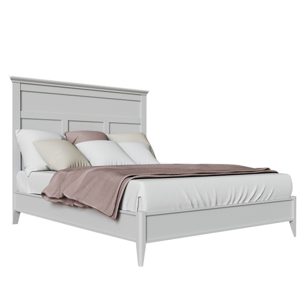 Кровать с основанием из массива бука с жёстким изголовьем Tasteful Furniture