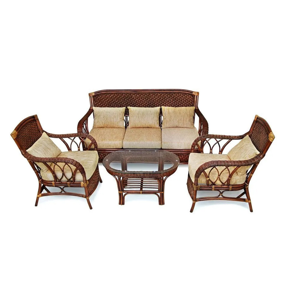 Комплект уличной мебели из ротанга Eloise коричневый