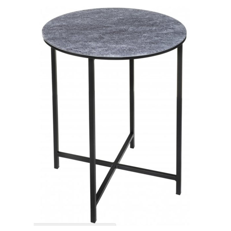 Приставной стол Zermatt Side Table round gray