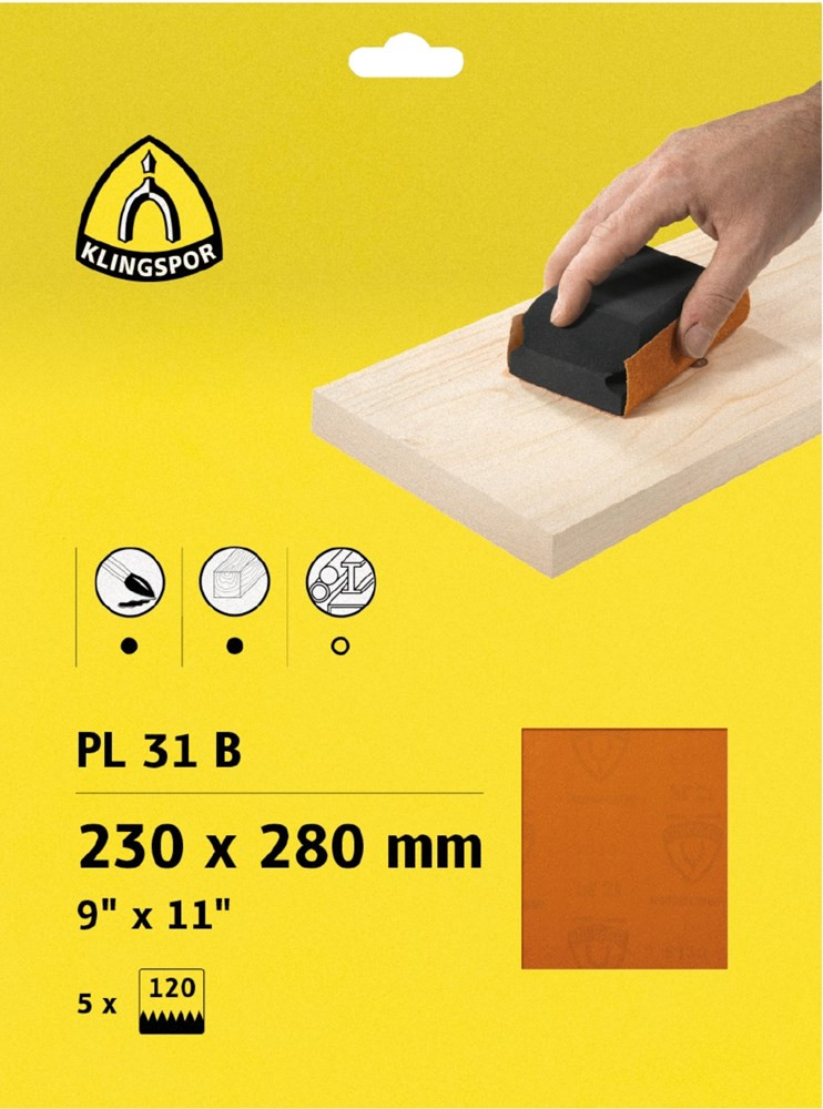 Klingspor schuurpapier tbv hout 230x280mm K60 (5st)