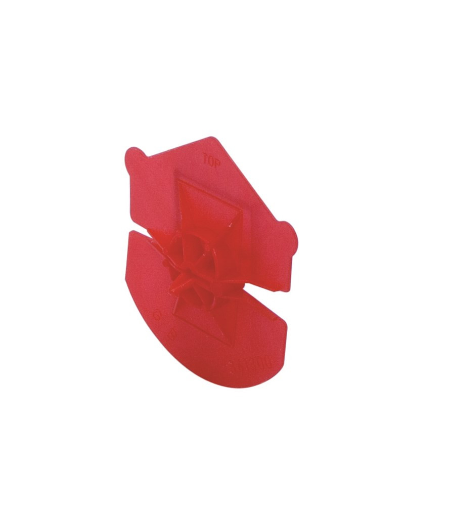 GB isolatieschotel Uni-clip pp rood 60/65mm